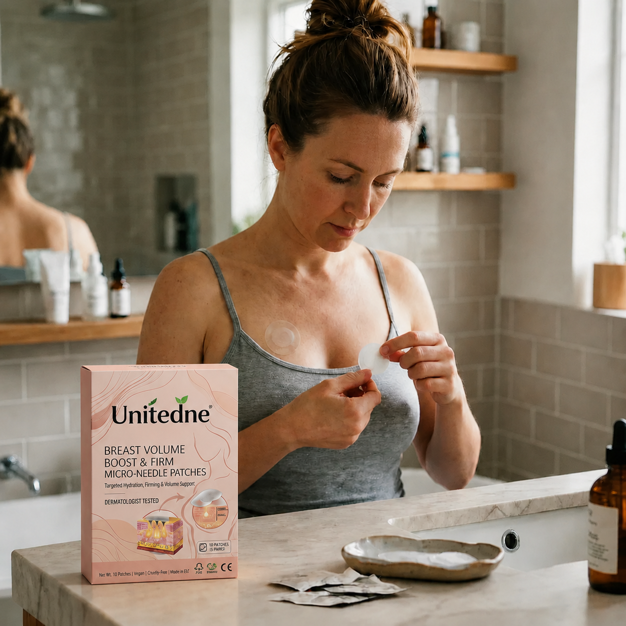 🔥Limited-time 60% sale--Unitedne Targeted Breast Enhancement Advanced Nano-Microneedle Patches