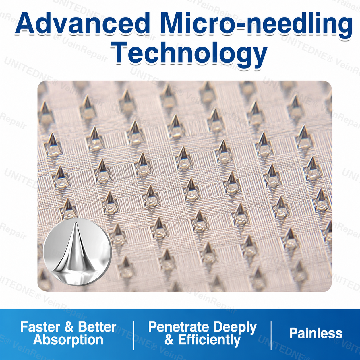 🇨🇦🏆✅️🏃Unitedne® VeinRepair Microneedle Patch Roll⚡Instant Relief, Long-Term Results