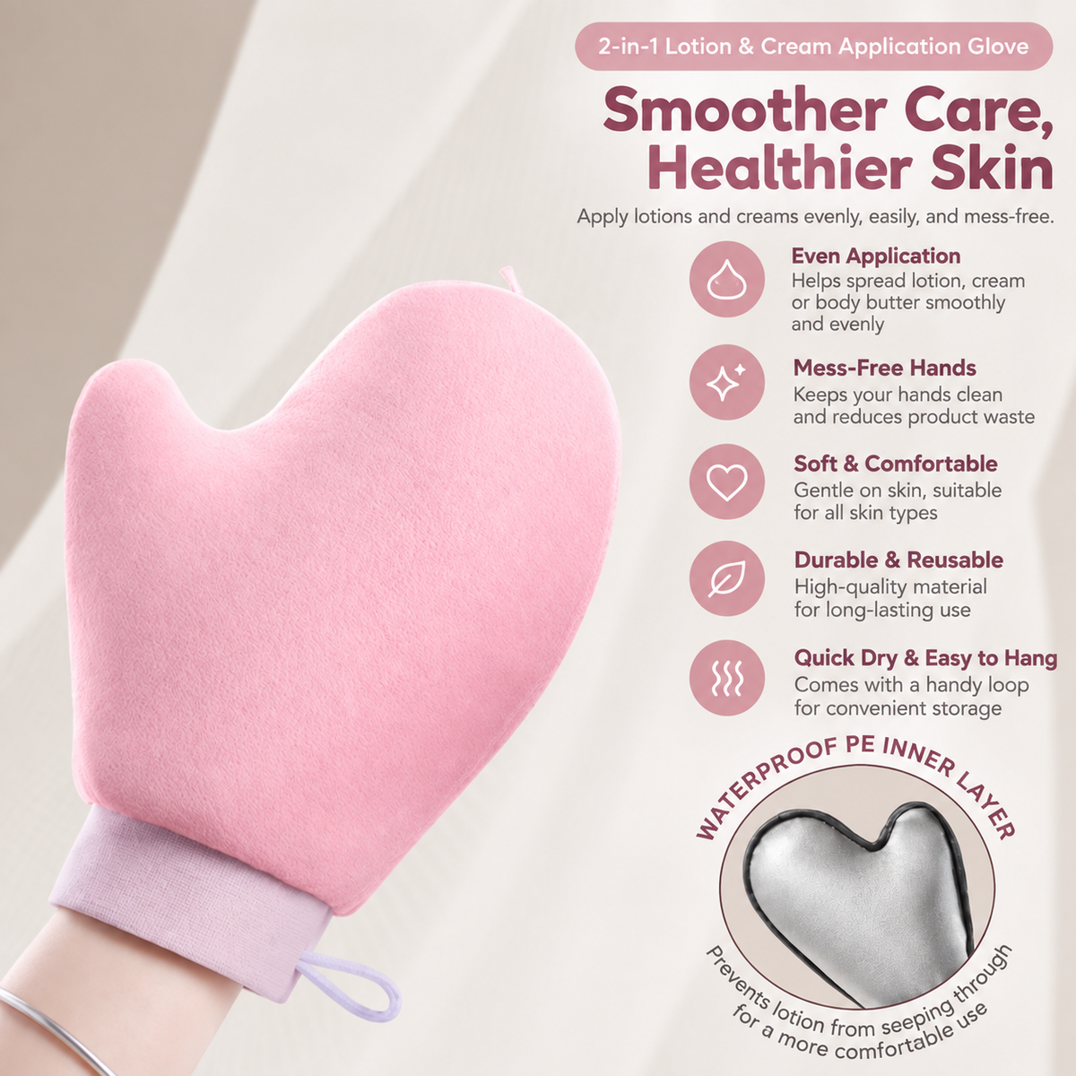 Body Lotion Applicator Glove / Keep hands clean