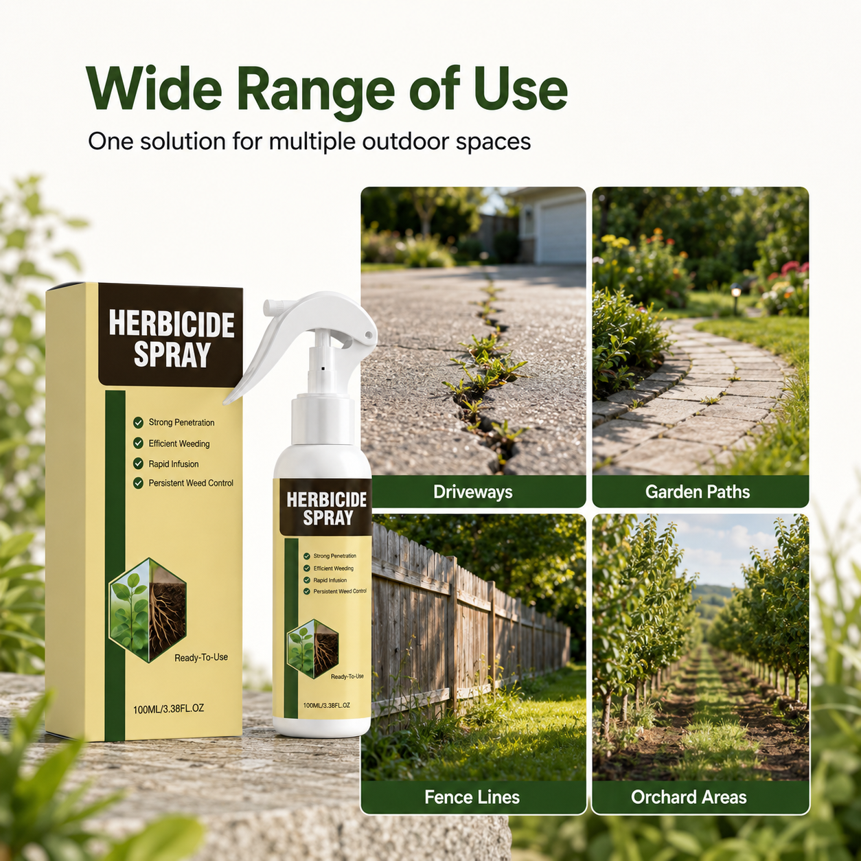 Root-Acting Weed Killer Spray – Fast & Long-Lasting Weed Control