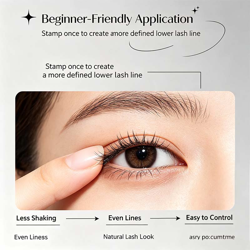 Reusable Lower Eyelash Stamps Kit