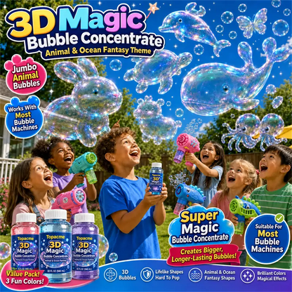 Unitedne® Super 3D Magic Bubble Concentrate —— Animal & Ocean Fantasy Theme