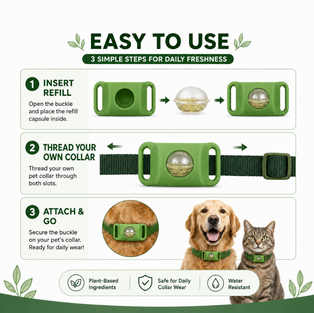 Pets Worming Collar Buckles| 60 Days Flea &Tick Free