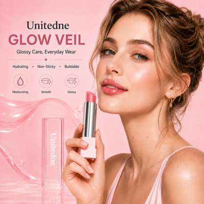 🔥Last Day Buy 1 Get 1 Free|Unitedne GLOW VEIL LIP SHEEN OIL BALM