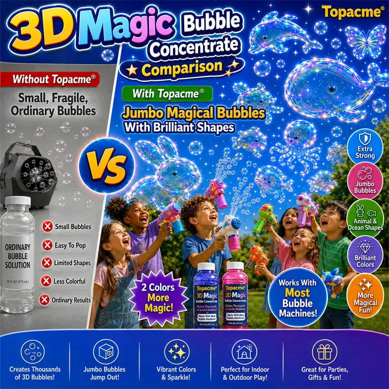 Unitedne® Super 3D Magic Bubble Concentrate —— Animal & Ocean Fantasy Theme