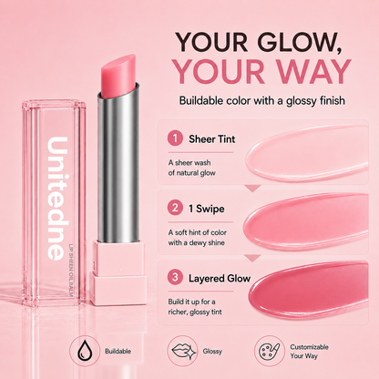 🔥Last Day Buy 1 Get 1 Free|Unitedne GLOW VEIL LIP SHEEN OIL BALM