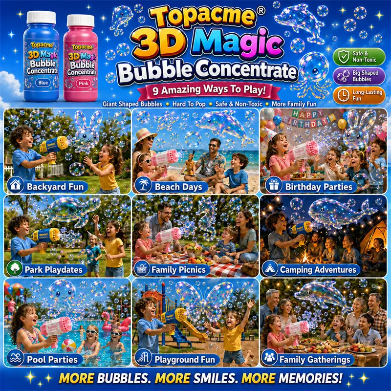 Unitedne® Super 3D Magic Bubble Concentrate —— Animal & Ocean Fantasy Theme
