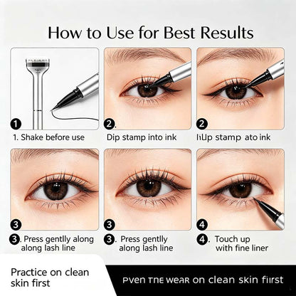 Reusable Lower Eyelash Stamps Kit
