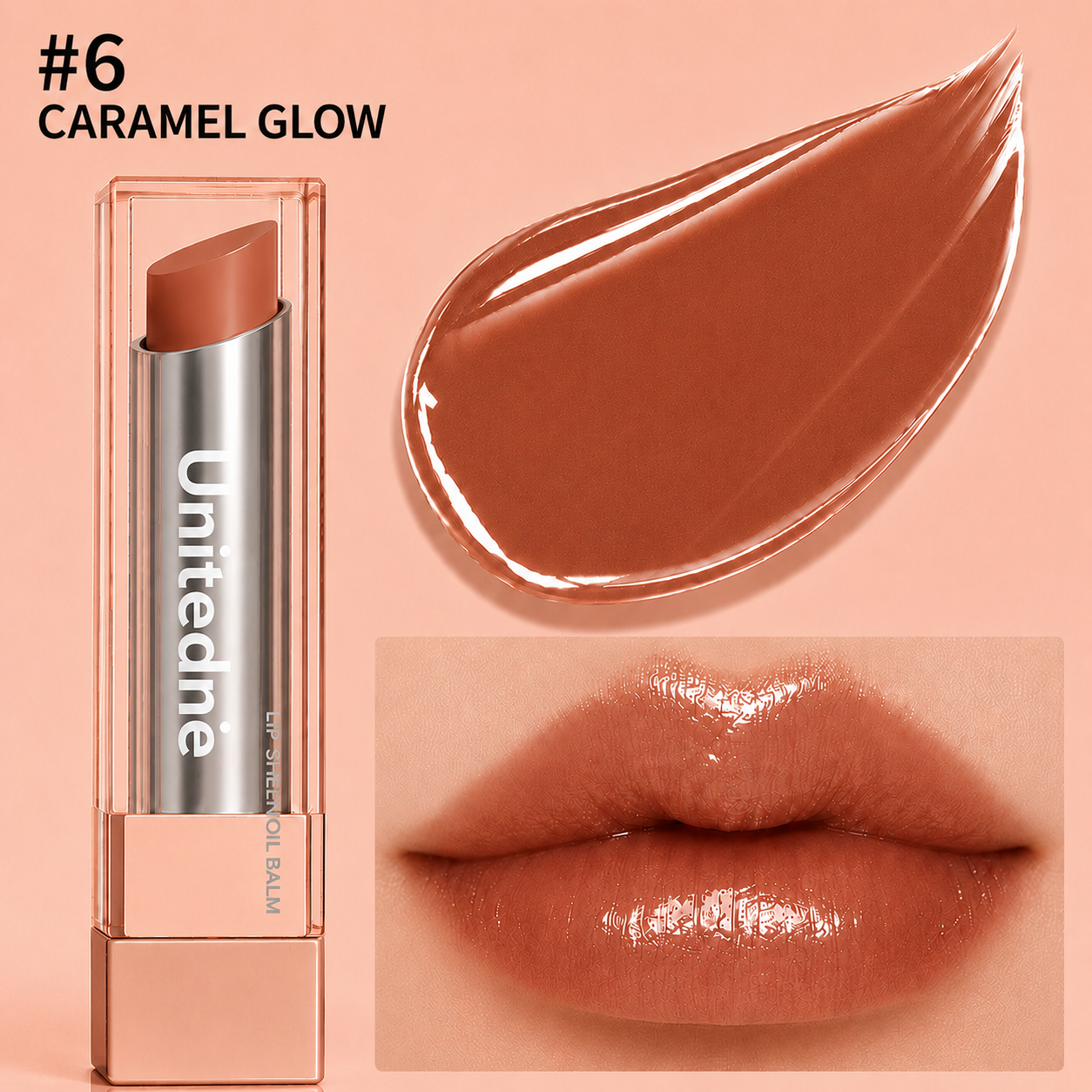 🔥Last Day Buy 1 Get 1 Free|Unitedne GLOW VEIL LIP SHEEN OIL BALM