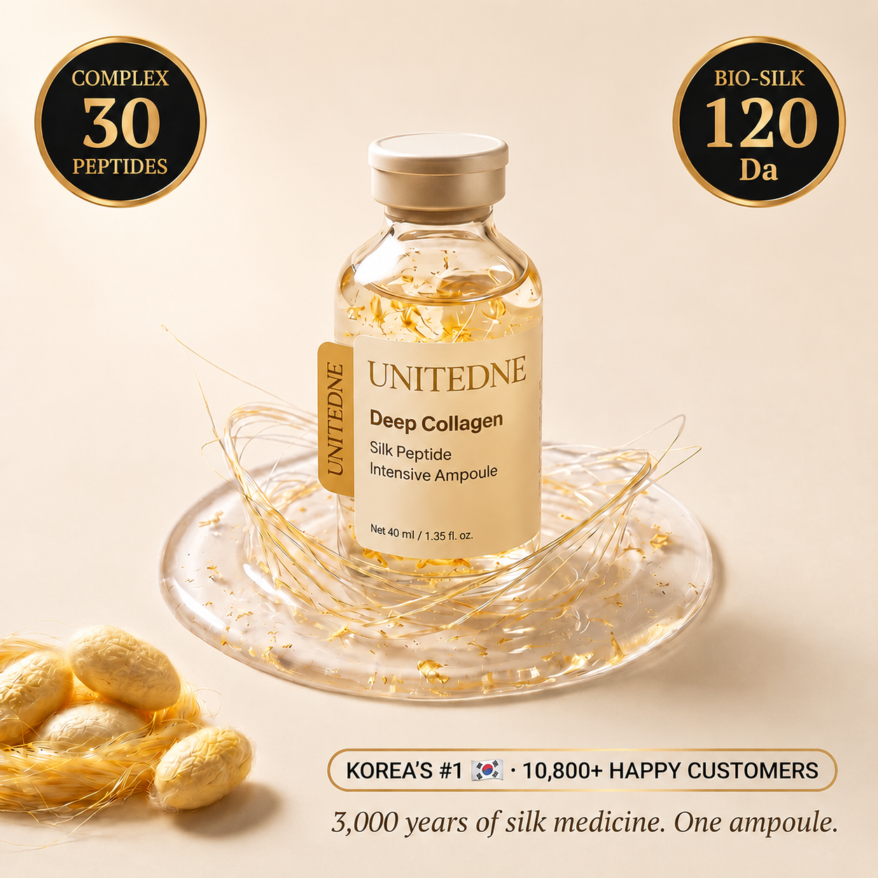 🔆Korean Silk Collagen Ampoule