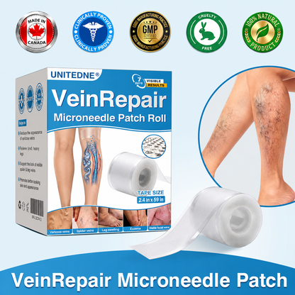 🇨🇦🏆✅️🏃Unitedne® VeinRepair Microneedle Patch Roll⚡Instant Relief, Long-Term Results