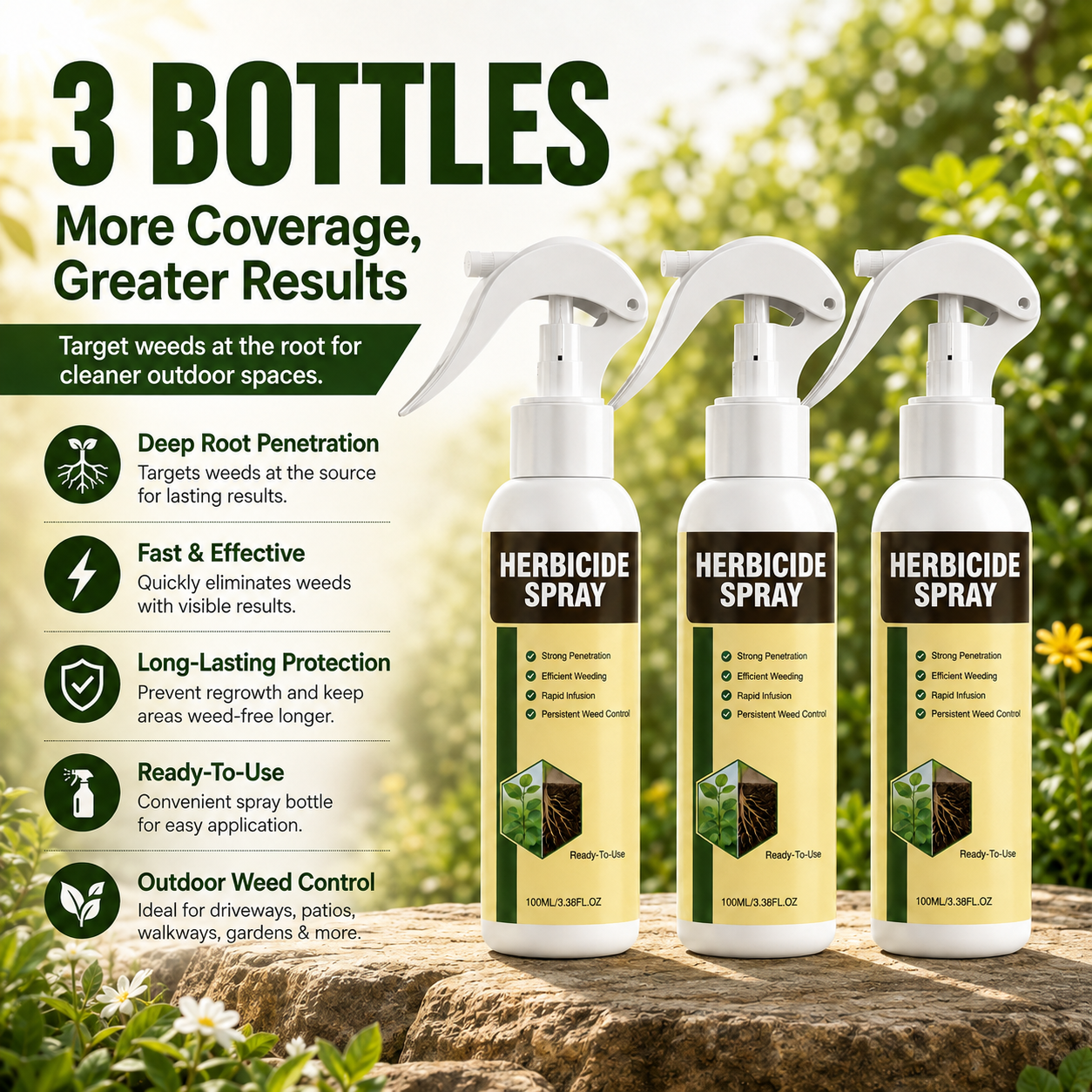 Root-Acting Weed Killer Spray – Fast & Long-Lasting Weed Control