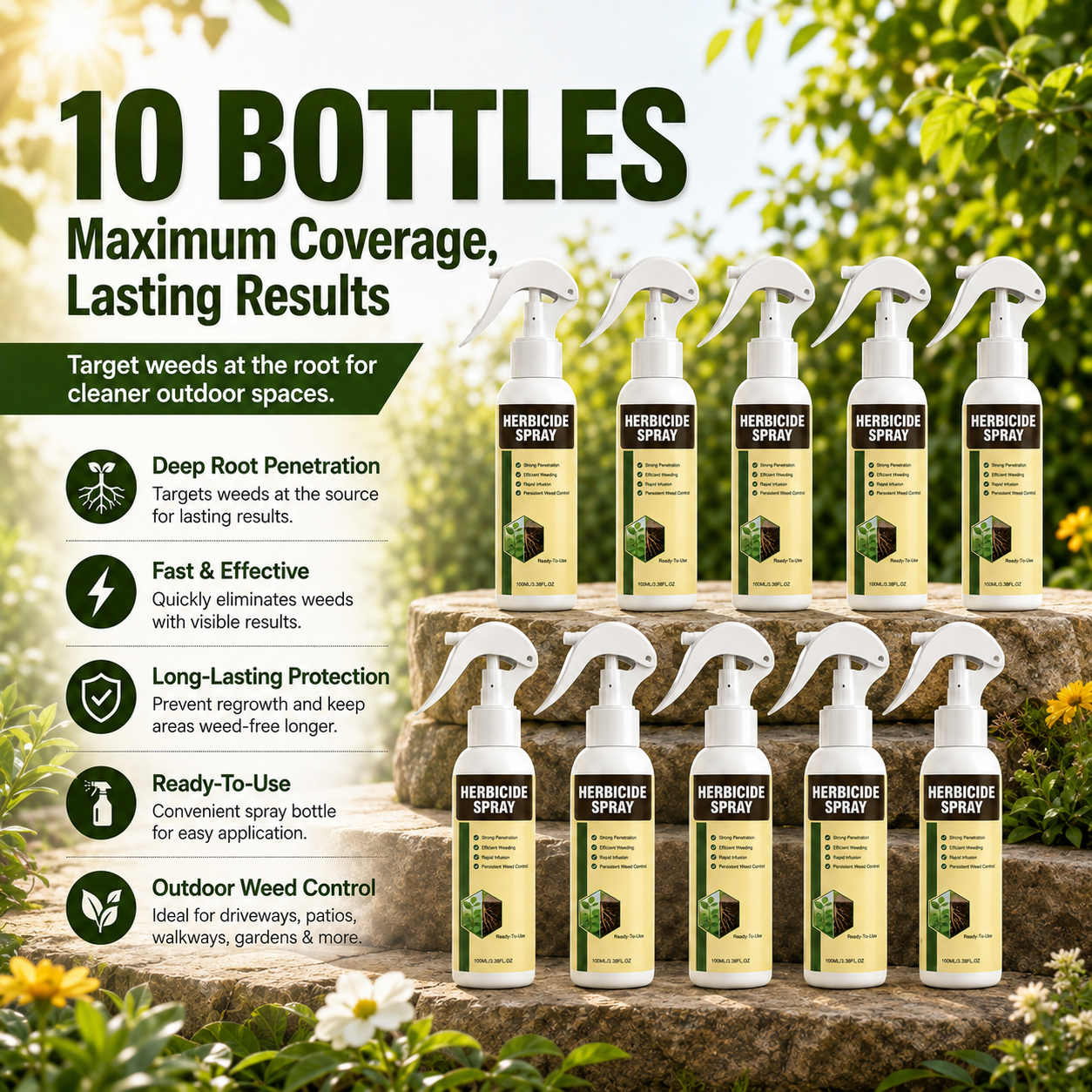 Root-Acting Weed Killer Spray – Fast & Long-Lasting Weed Control