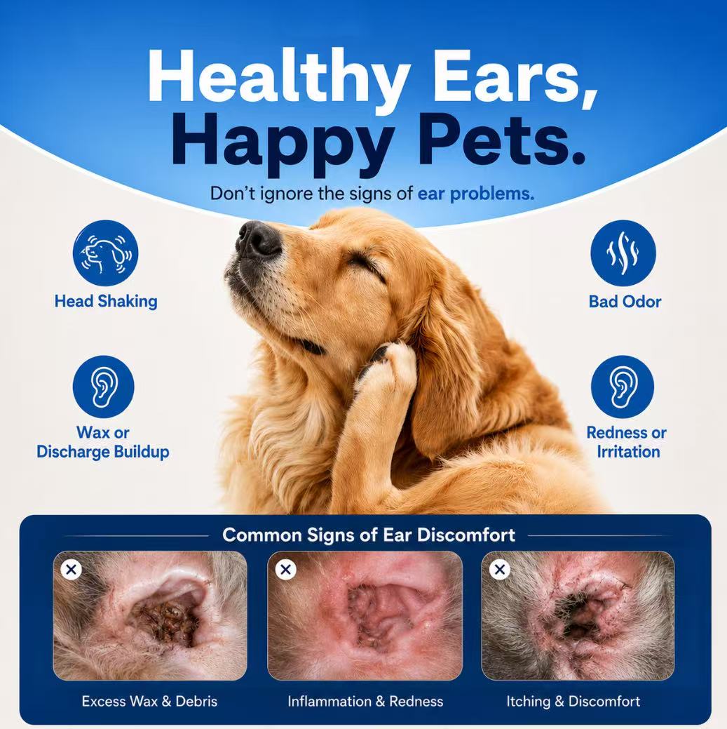 Pet Ear Cleaner | Relieves Itching in Dogs & Cats