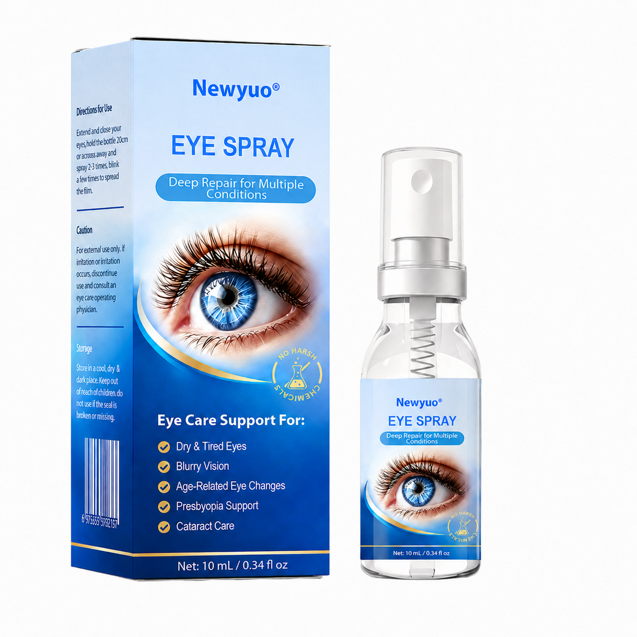 Newyuo® Eye Spray (For dry eyes, blurry vision, eye strain, presbyopia, and cataracts) 👀 🌿